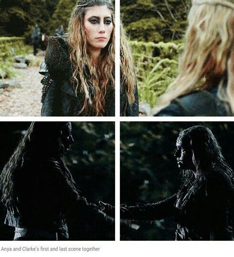 Anya And Clarkes First And Last Scene Together Anya The 100 Hair