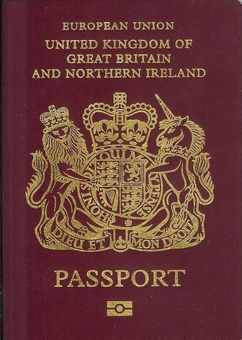 The United Kingdom Passport As A Member Of The European Union