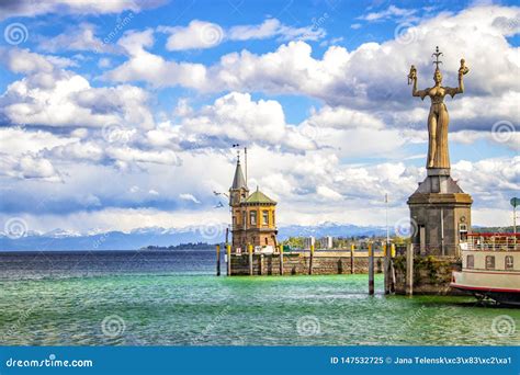 The City Constance On The Lake Constace Bodensee The View From The