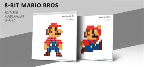 Free Pixel Mario Art Powerpoint Template Designhooks