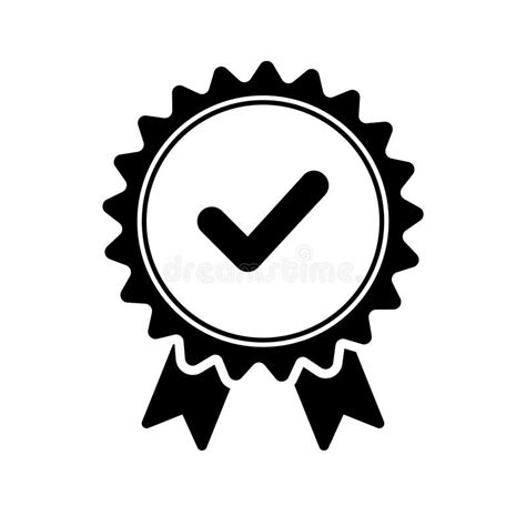 Approved Or Certified Medal Icon In A Flat Design Award Vector Icon