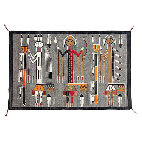 Navajo Weaving Of Holy People From The Nightway Chant Cowans Auction