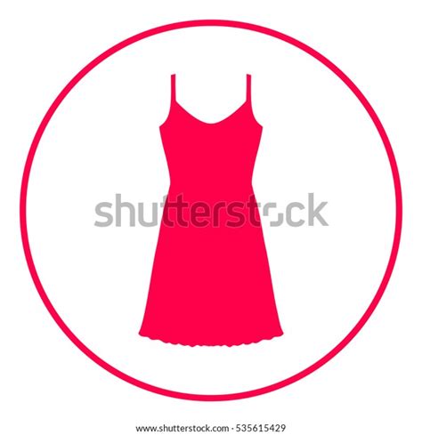 Sundress Evening Dress Combination Nightie Silhouette Stock Vector Royalty Free 535615429