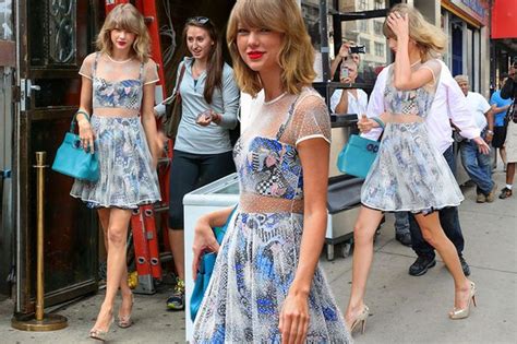 Taylor Swift Shows Off Toned Pins In Daring See Through Dress Mirror