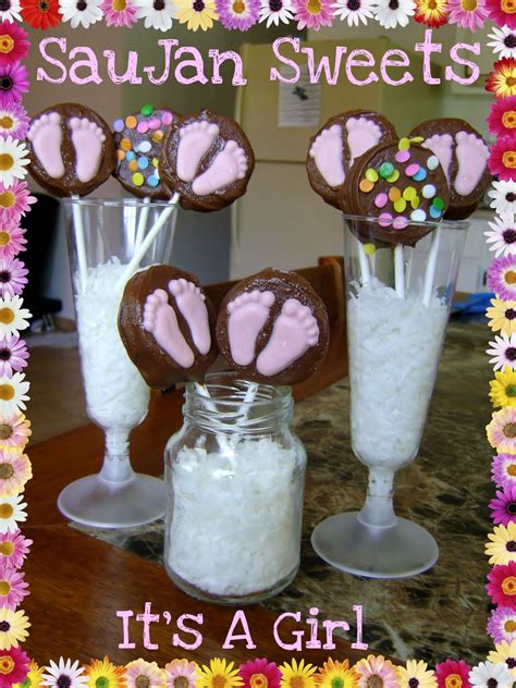 It's A Girl - Baby Shower Oreo Cookie Pops | Oreo cookie pops, Oreo
