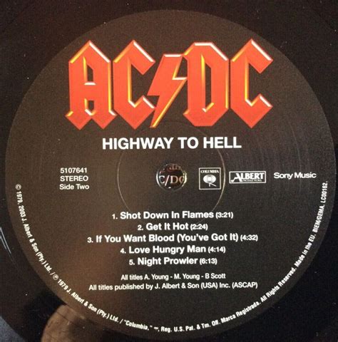 Ac Dc Highway To Hell Vinyl Lp Nr Mint Condition Ebay