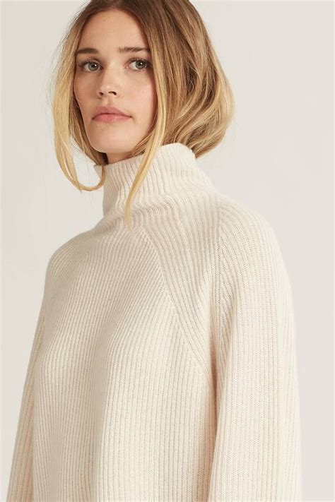 Cora Mock Neck Cashmere Sweater Cashmere Sweater Women Cashmere Cashmere Sweaters