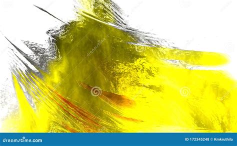 Abstract Yellow White And Grey Painted Background Stock Photo Image