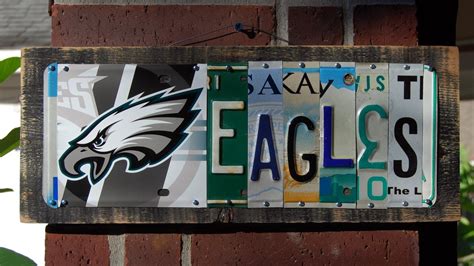 Eagles Philadelphia Eagles Custom License Plate Sign Etsy