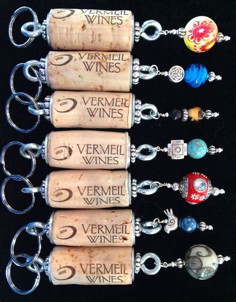 Custom Wine Cork Key Chains Available In The Vermeil Winery Tasting Room Calist Blog