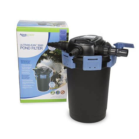 Now you have a better understanding of your options, here are my choices because for a koi, a pond without a filter is like living in a room with no toilet. Aquascape UltraKlean 3500 Pond Pressure Filter With UV | Pond Products Canada - Hydrosphere ...