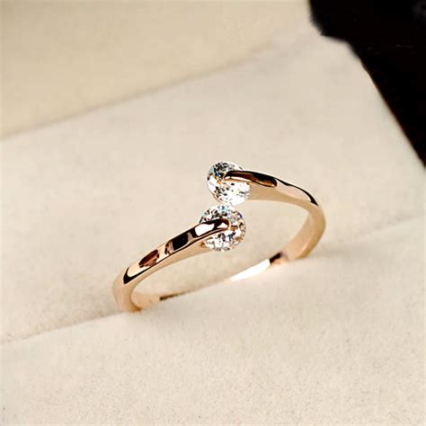 Continue to 4 of 13 below. New # Trendy Italian Women Crystal Engagement Ring 18K Gold Filled Wedding Jewelry Rings US 7 ...