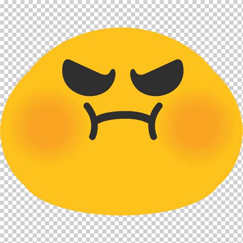 Emoji Enojado Cara Emoticon Android Sms Emoji Cara Naranja Smiley