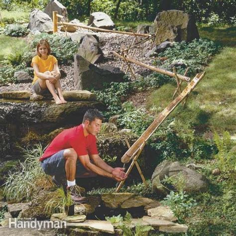 There are even small prefabricated and self contained models, but those are not. How to Build a Bamboo Water Feature | The Family Handyman