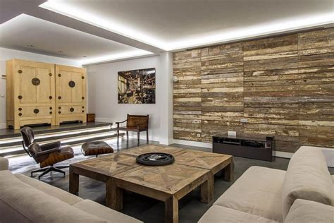 Warmth And Texture 10 Unique Living Room Wood Accent Walls Decoist