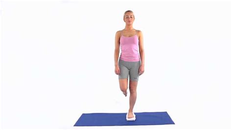 Balance Exercise One Leg Stand With Towel Eyes Closed Youtube