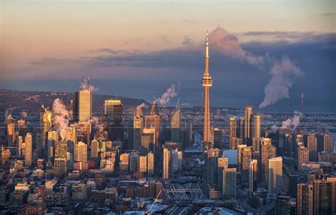 Aerial Photo Toronto City Skyline 2015