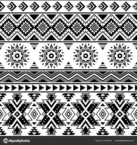 Black Aztec Background