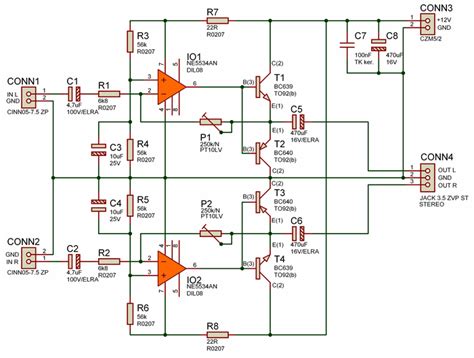 Ne5532 Headphone Amplifier Circuit Wiring Diagram