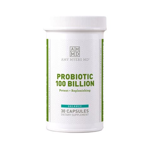 Probiotic 100 Billion 30 Capsules Amy Myers Md Amrita Nutrition