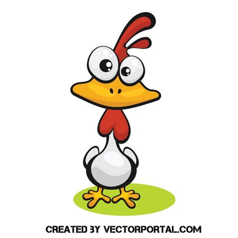 Crazy Chicken Cartoon Vector Clip Art Chicken Cartoon