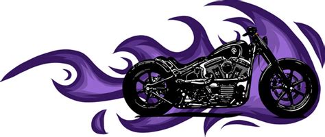 Motorcycle Flames Vector Images Over 2700