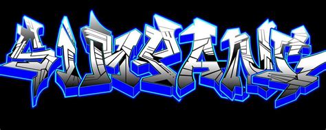 Grafiti, gambar grafiti nama, huruf, 3d keren, membuat tulisan nama grafiti keren, proses sebelum cat semprot ini tersedia, graffiti umum dibuat menggunakan sapuan cat kuas ataupun kapur. Huruf Gambar Grafiti Nama Sendiri | Kaligrafi Indah