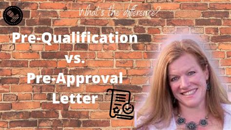 Pre Qualification Letter Vs Pre Approval Letter YouTube