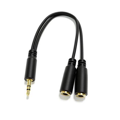 Audio Aux Splitter Cables Leads Y Adapter Stereo Mini Jack Trs 3
