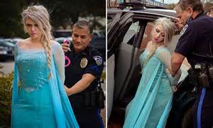 Disney Snow Queen Elsa From Frozen Gets Arrested For Stealin Daily Mail Online