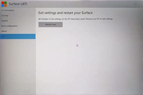 How To Configure Surface Pro 4 Uefibios Settings Surfacetip