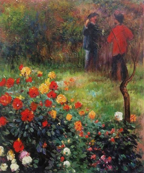 Garden Of The Rue Cortot Montmartre Pierre Auguste Renoir At