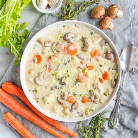 Creamy Chicken And Mushroom Soup With Rice Albertsons