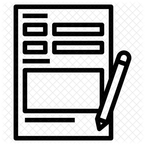 Request Form Icon Download In Line Style