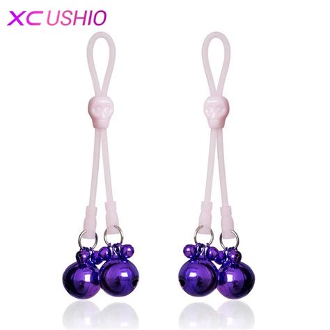 luminous rope nipple clamps flirting nipple toys sexy nipple clips sex products for women men