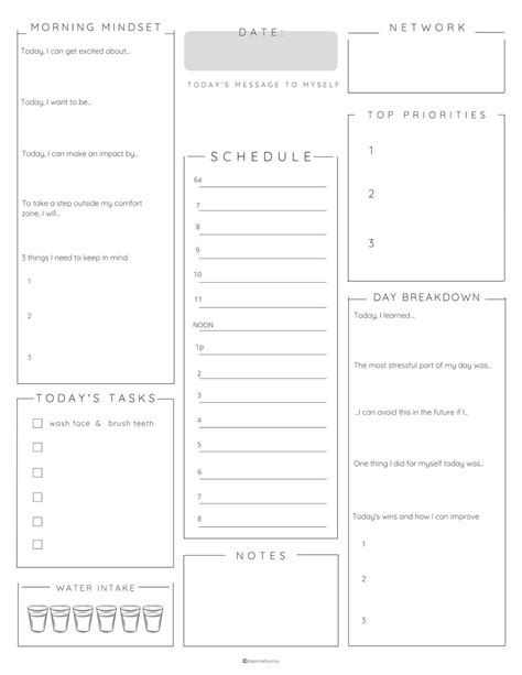 Printable Daily Weekly Monthly Planner Editable Template Etsy