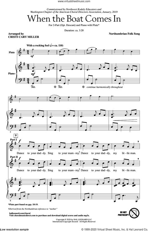 When The Boat Comes In Arr Cristi Cary Miller Sheet Music For Choir