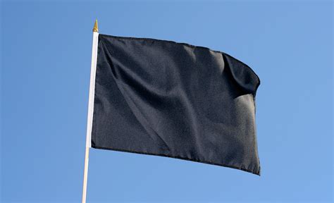 Hand Waving Flag Black 12x18 Maxflags Royal Flags