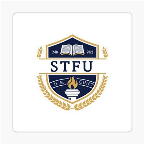 Stfu Logo Sticker For Sale By Knoxysf Redbubble