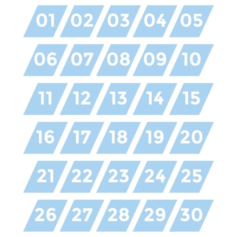 10 Best Printable Numbers 1 30 Artofit