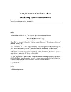 Recommendation letter template, with examples, and writing tips to use to write and format a letter of recommendation for employment or how to format a recommendation letter. 11 Best sentencing letter to judge images | Letter to judge, Calligraphy, Character letters