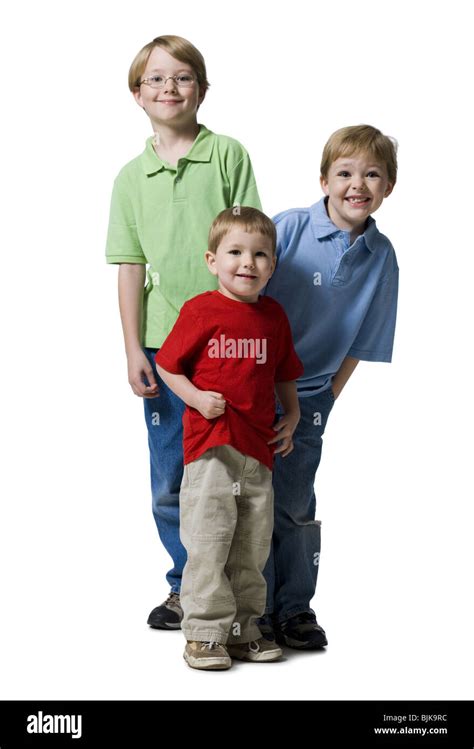 Portrait Of Three Boys Stock Photo Alamy