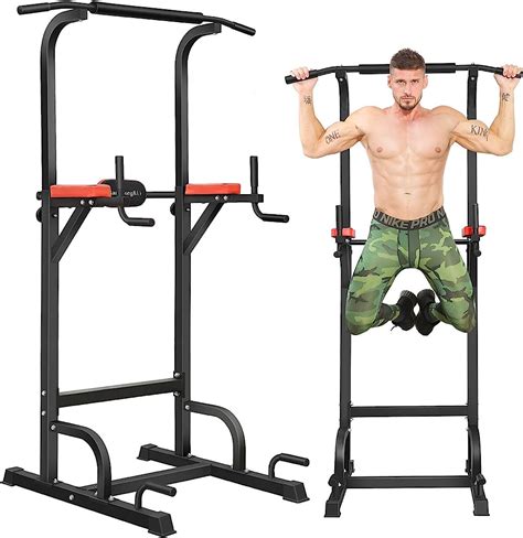 Mllieroo Heavy Duty Dipping Station Dip Stand Pull Push Up Bar Fitness
