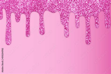 Pink Dripping Glitter Background Stock Illustration Adobe Stock