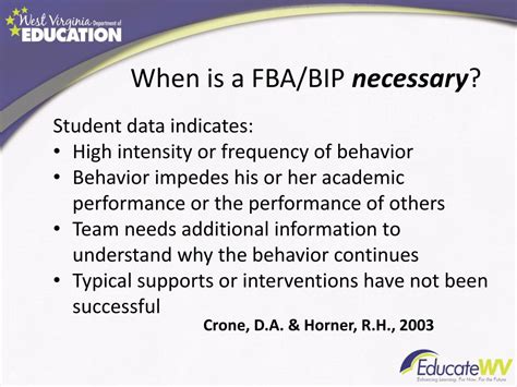 Ppt Functional Behavioral Assessment Fba And Behavior Intervention