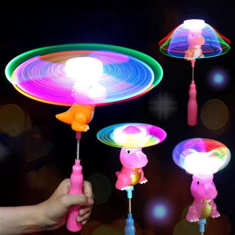 Led Glowing Toy Flashing Light Up Led Crocodile Shape Sounding Colorful
