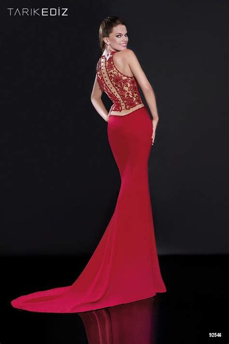 Tarik Ediz Collection Red Evening Dress Dresses Couture Evening Dress