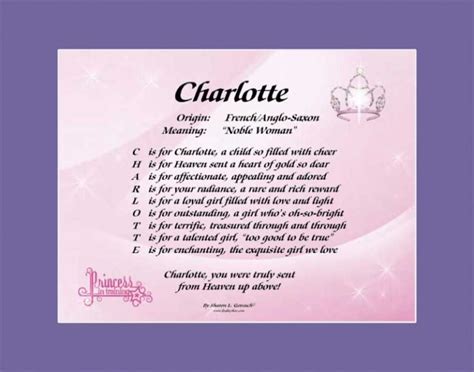 Charlotte Meaning Origin Popularity Baby Names Lindseyboo