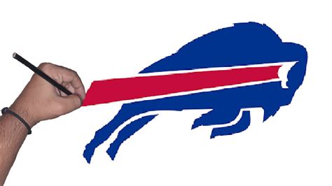 How To Draw The Logo Of Buffalo Bills Youtube