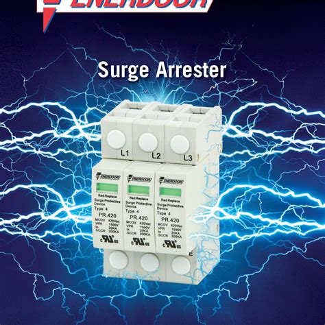Primary Power Lightning Arrester Ka Threephase Power Lightning Protection Module V Power